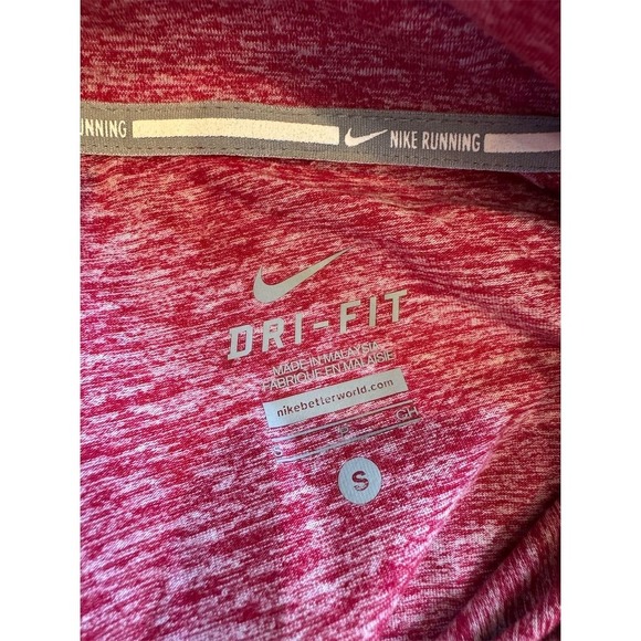 Nike Women's Dri-FIT Long Sleeve Running Top Pink Size S - Picture 2 of 8